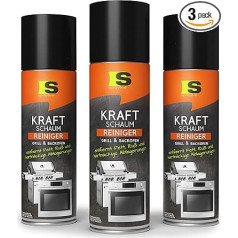 Spraytive 3 x 500 ml grila un cepeškrāsns tīrīšanas līdzeklis - Power Foam Spray - viegla cepšanas paplātes, grila režģa, katla utt. tīrīšana. - Grila tīrīšanas līdzeklis bez karsēšanas