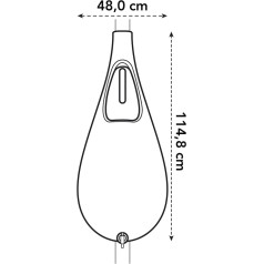 Elho Pure Raindrop 70L - Gelb/Ocker