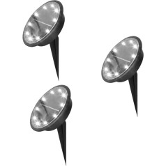 BESPORTBLE Led Ligts 3 Stk Stehlampe Sonnenlicht Außenlicht Erdungsstecker Licht Erdungsstecker Solarlampe Draussen Rasenlampe Led-light