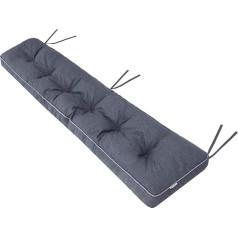 PillowPrim Soliņa spilvens Soliņa spilvens Soliņa spilvens Āra soliņa spilvens soliņiem mājās un dārzā Sēdekļa spilvens 180 x 40 cm Navy