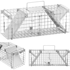 Marten spąstai žiurkių gaudyklė graužikams dvipusė 50 x 20 x 17 cm akių 25 x 25 mm