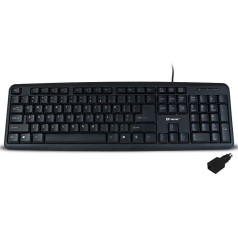 Tastatūra maverick black usb + ps2 adapteris