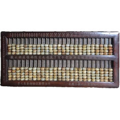 Antique Ornaments Antique Old Wood Carving White Jade Abacus Collection Ķīnas Republika Sandalwood Sub Jade Abacus Qing dinastija Rosewood Palm Abacus Ķīniešu tradicionālā stila senlietas