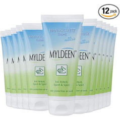 MYLDEEN Krēms ādas aizsardzībai | Roku krēms | Tūbiņas | Care at Work | Care at Work | Baro un aizsargā sausas un saplaisājušas rokas, nav taukains (12 gab.)