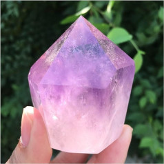 HONGYAN 120-140g seltene einzigartige Skelett Amethyst Quarz. Kristallpunkt (izmērs: 1 gab.)