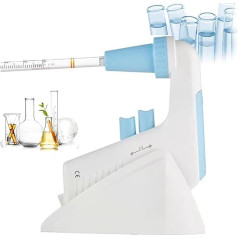 MTTXY Elektrischer Pipetten-Controller, Digitaler Automatischer Pipetierer, 8 Einstellbare Geschwindigkeit, Pipettierhilfspumpe 0,1-100 Ml, Motorisierter Pipettenfüller, LCD-Bildschirm für Biologie