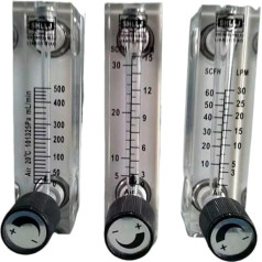 LZM-6T 0-15 l/min für Luftpaneel-Typ, Acryl-Durchflussmesser, Durchflussmesser, mit verstellbarem Ventil, Bassverschraubung, Innengewinde G1/4 Zoll männlich, M18 x 1,5