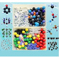 ATAAY Molekulares Chemie-Modell-Kit, Schüler- oder Lehrer-Set für das Erlernen von pädagogischen Wissenschaftsmodellen der organischen und anorganischen Chemie