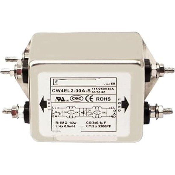 Augstākais divpakāpju maiņstrāvas filtrs CW4EL2-20A-T/S 10A/30A(CW4EL2-30A -S Screw)