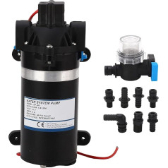 Selbstansaugende Wasserförderpumpe Wasserdruckerhöhungspumpe Hochdruck-Membranwasserpumpe 5,8 LPM DC12V 80psi