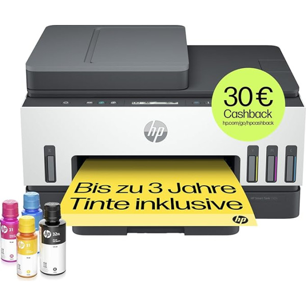 HP Smart Tank 7305 daudzfunkcionālais printeris (printeris, skeneris, kopētājs, ADF, Wi-Fi, LAN, AirPrint, abpusējā drukāšana, iekļauta tinte līdz pat 3 gadu drukāšanai)