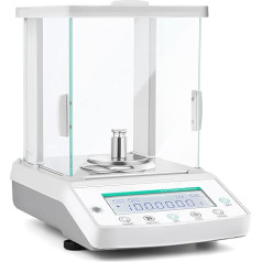 Bonvoisin 120 g, 0,1 mg Analitinės svarstyklės Princision Laboratorinės svarstyklės 0,0001 g Skaitmeninės svarstyklės Laboratorinės elektroninės svarstyklės Analitinės svarstyklės Mokslinės svarstyklės LCD ekranas su priekiniu stiklu