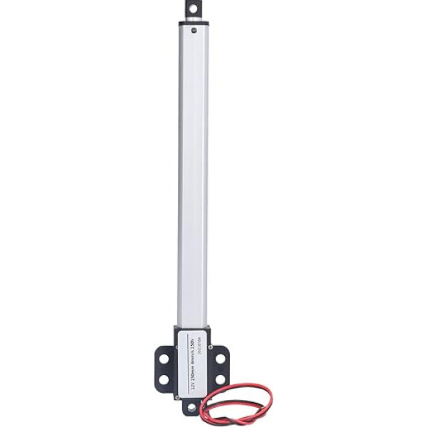 Fafeicy 12 V lineārais izpildmehānisms, 150 mm rumba, lineārās kustības izpildmehānisms, mini elektriskais lineārais izpildmehānisms rūpniecībai, lauksaimniecībai, ventilācijas sistēmām (rumba 150 mm-4 mm/s-150N), lineārā piedziņa/stumša