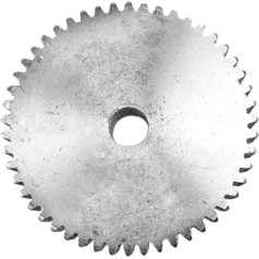 CNC-Werkzeugmaschine, 1 Stück, Stirnrad, 1 m, 50/51/52/53/54/55/56/57/58/59T, Grobloch, 8 mm Zahnrad, 45#, Stahlmaterial, Motorgetriebe, Gesamthöhe 10 mm (Größe: Prozessloch 8 mm,