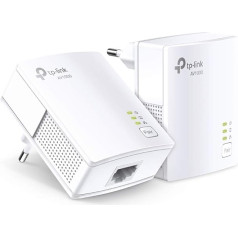 TP-Link Powerline adaptera komplekts TL-PA717 KIT (1000 Mbit/s, gigabitu pieslēgvieta, Plug & Play, saderīgs ar visiem HomePlug AV/AV2 Powerline adapteriem, ideāli piemērots multivides straumēšanai)