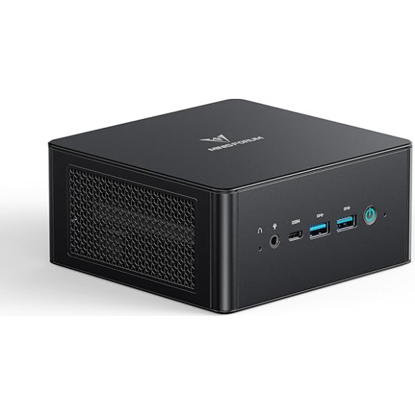 MINIS FORUM UM890 Pro Mini PC - AMD AI Ryzen 9 8945HS, 8 C/16 T, Radeon 780M GPU, 64 GB DDR5 RAM, 1 TB M.2 SSD, HDMI 2.1, DP 1.4, 2xUSB4, 4xUSB3.2, Oculink, 2xRJ45 2.5G, Wi-Fi 6E un BT 5.2