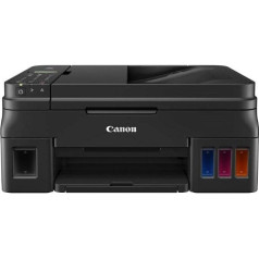 Canon PIXMA G4511 MegaTank Drucker nachfüllbares Farbtintenstrahl Multifunktionssystem DIN A4 (Drucken, Scannen, Kopieren, Fax, 4.800 x 1.200 dpi, Print App, ADF, WLAN, niedrige Seitenkosten), schwarz