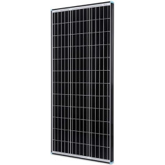 RENOGY 100 W 12 V (plāns dizains) saules paneļu monokristālu saules paneļu fotoelementu saules baterija, kas ideāli piemērota 12 V akumulatoru uzlādei Motorhome Garden Camper Boat Black