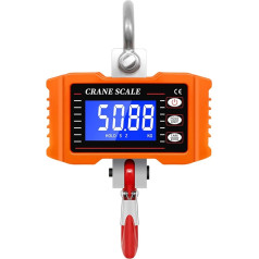 USKI Pārvadāšanas rīks 1000 kg 1 tonna 2000 lb Digitalwaage 500 kg / 1000 lb LCD Hochpräzise industrielle Hochleistungs-Haken-Hängewaage (Krāsa : 500KG 1000lb, Izmērs : S)