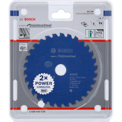 Bosch piederumi Expert nerūsējošā tērauda ripzāģa asmenim (nerūsējošais tērauds, 136 mm x 20 mm x 1,5 mm, 30 zobu, akumulatora ripzāģu piederumi)