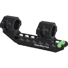 WestHunter Optics 20 mm Picatinny Rifle Scope Mounting, 25.4 mm 30 mm Universal Tactics Precision Rifle Scope Mounting with Bubble Level | 3 Colours