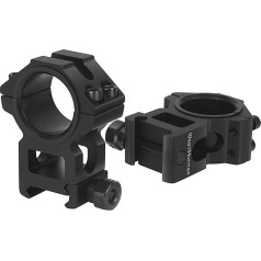 WestHunter Optics Picatinny Rifle Scope Mounting Rings, 30 mm/25.4 mm Tactics Precision Rifle Scope Mounting | 36 mm / 29 mm Medium Height