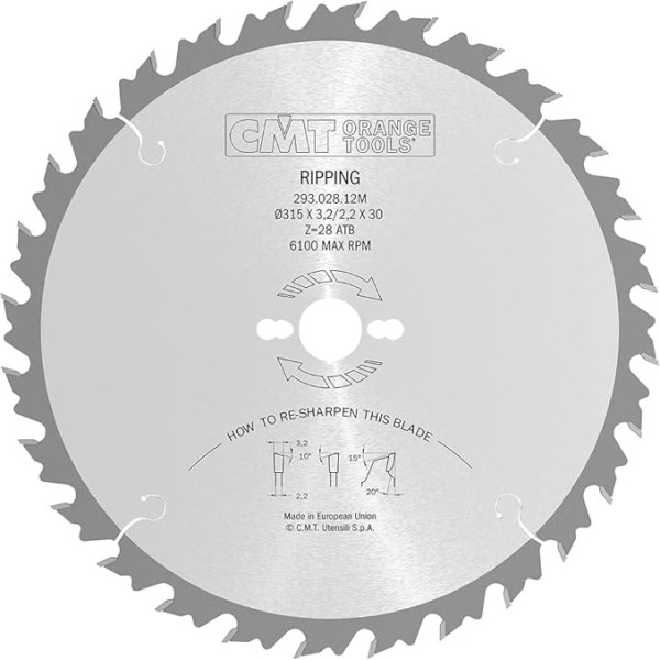 CMT 293.028.12 M Atdalīšanas asmens Z-28 D-315 B-30 K-3,2 P-2,2