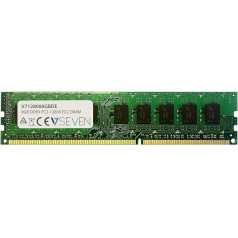 V7 V7128008GBDE Galda datoru DDR3 DIMM zibspuldzes 8GB (1600MHZ, CL11, PC3-12800, 240pin, 1.5V, ECC)