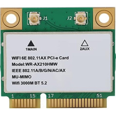 Bewinner belaidžio tinklo kortelė, 5374M WiFi 6E 5G Triple Band Gigabit 6GHz Band PCB WiFi kortelė, Multi Threading Technology tinklo kortelė su PCIE prievadu nešiojamajam kompiuteriui