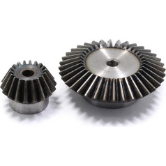 VORNEL Pinion spirālveida 0.5M 1M 1.5M 2M 2.5 Modulis Helical Bevel Spur gear 1: 1.5 1: 2 pārnesumu attiecība 16T 32T 20T 40T pārnesumkārba 90 grādu pārnesumu zobratu (krāsa: 2M 18T + 36T 10MM)