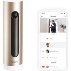 Netatmo Smarte Überwachungskamera Innen (Generalüberholt - Grade A), WLAN, Bewegungserkennung, Nachtsicht, Ohne Abonnement, NSC01-R-EC