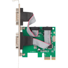 Bewinner PCI Express RS232 kartes adapteris, RS 232 sērijveida pieslēgvietu kontrolieris, COM portu paplašināšanas PCI-E sērijas karte, PCI-E kartes adaptera pārveidotājs Win 10 8 7 XP Vista sistēmai