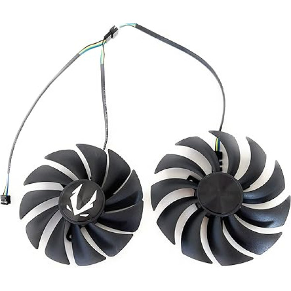 SISS Grafiskās kartes ventilators, videokarte, Grafiskās kartes ventilators priekš ZOTAC Gaming RTX 3070 Twin Edge, komplekts 2x, GA92S2U, GAA8S2U (A+B komplekts)