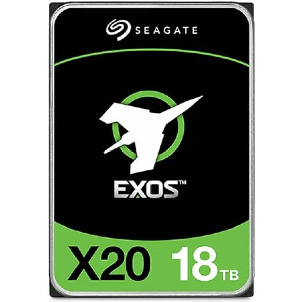 Seagate Exos X20 Enterprise 18TB cietais disks Iekšējais cietais disks Hyperscale 12GB/s SAS 7200RPM Modeļa Nr.: ST18000NM003D