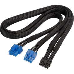 SilverStone Technology SST-PP12-PCIE - 2 x PCIe 8-pin (power supply) to 12-pin (GPU) power cable