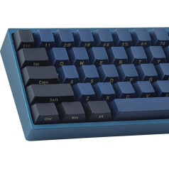 PBT taustiņu vāciņi 147 taustiņi Double Shot taustiņu vāciņi Blue Samurai burtu pusei ar iegravētu taustiņu vāciņu Cherry Mx slēdžiem ANSI un ISO izkārtojumam Mehāniskā tastatūra