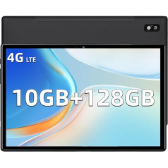 4G LTE planšetdators 10 collu, 6GB RAM (4GB paplašināms), 64GB ROM/TF 512GB, Android Dual SIM, Octa-Core, 5GHz + 2.4GHz WiFi, Dual Camera 5+8MP HD, 7000mAh, planšetdators ar WiFi, Bluetooth, Netflix, Type-C