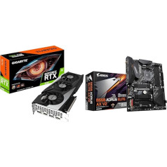 Gigabyte NVIDIA GeForce RTX 3060 Gaming OC V2 grafiskā karte - 12GB GDDR6 & B550 AORUS Elite AX V2 (Socket AM4/B550/DDR4/S-ATA 600/ATX/WiFi 6)