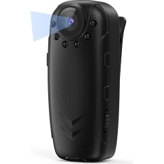 Ķermeņa kamera Pārnēsājamā 1080P Full HD sporta DVR video reģistrators 125° Clip Camcorder Pārnēsājamā neliela sporta DVR Dash kamera automašīnai velosipēdam mājas birojam DC 5V drošības DC 5V