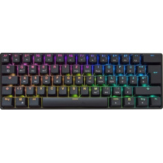 Механическая игровая клавиатура HK GAMING GK61, Gateron Optical Blue - черный