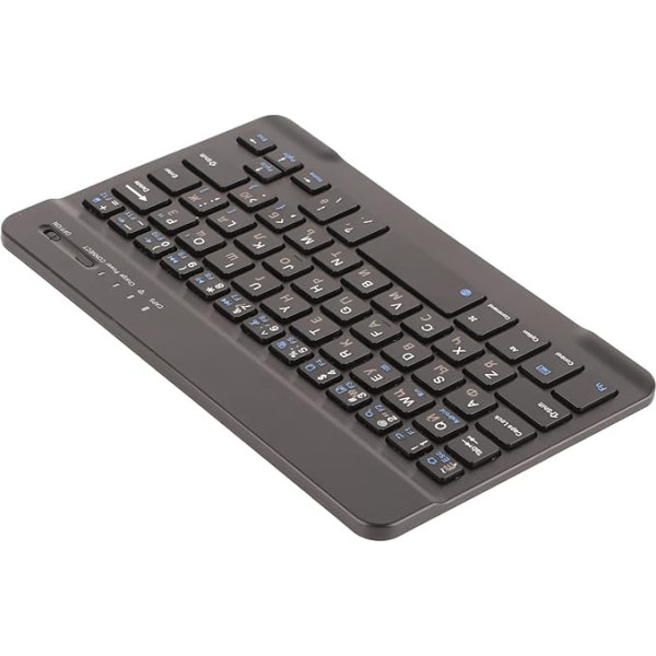 USB tastatūra ar krievu angļu valodas 7 collu uzlādējamu Ultra Thin Wireless Bluetooth Amazon.uk.com Bluetooth tastatūras kontrolieris Android Win iOS Krievu Dators iOS