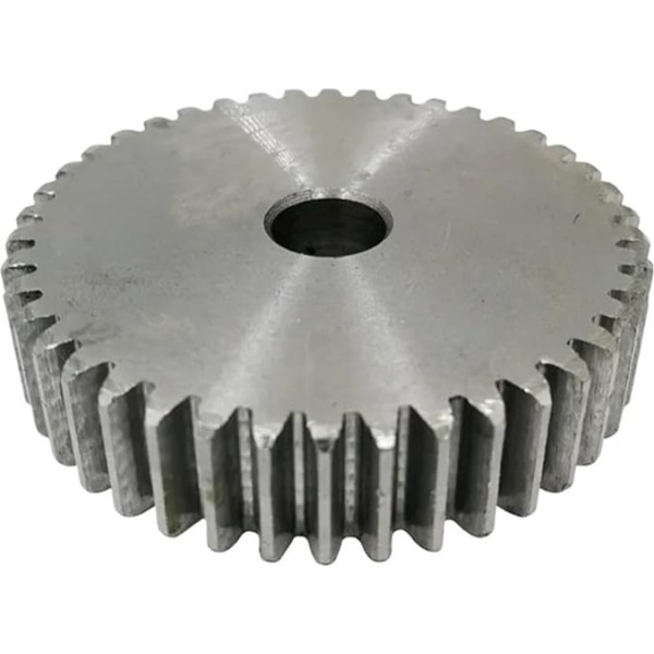 LYMFE Industrielles Stirnradgetriebe Stirnrad 1M44/45/46/47/48/49/50/51T Rohloch 6/8 mm Ritzel 45# Kohlenstoffstahl Material Motorgetriebe 10 mm (Izmērs : 1M50Teeth-bore 8 mm)