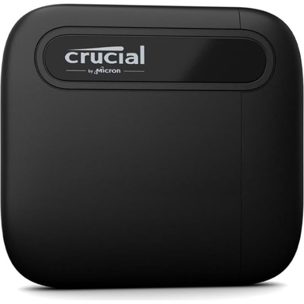 Crucial X6 500 GB ārējais SSD cietais disks, līdz 540 MB/s, PC un Mac, USB 3.2 USB-C pārnēsājamais cietvielu disks - CT500X6SSD9