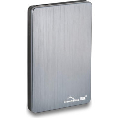 Blueendless portatīvais ārējais cietais disks USB 3.0 2,5 collas datoram (160 GB, pelēks)