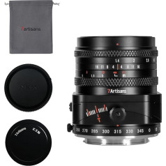 7artisans 50mm F1.4 Tilt Shift objektīvs ar APS-C kadru un 2-in-1 saderīgs Olympus un Panasonic M4/3 bezspoguļa kamerām G1G2G3G4G5G5G6G7GF1GF1GF1GF2GF5GF6GM1 EMP1 EPM2 E-PL2 E- PL3 E-PL5