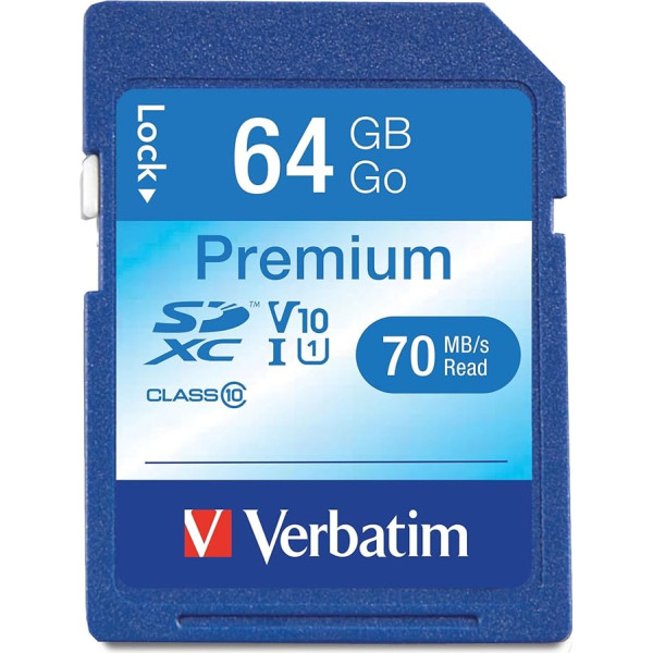 Verbatim 44024 64GB 10. klases SDXC atmiņas karte