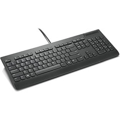 Lenovo 4Y41B69372 tastatūra USB QWERTZ vācu melna pilna izmēra