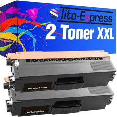 Tito-Express PlatinumSerie 2 lazerinis toneris XXL suderinamas su Brother TN-321BK TN-326BK | Tinka DCP-L8400 DCP-L8450 HL-L8250 HL-L8350 MFC-L8600 MFC-L8650 MFC-L8650 MFC-L8850 | Juodas