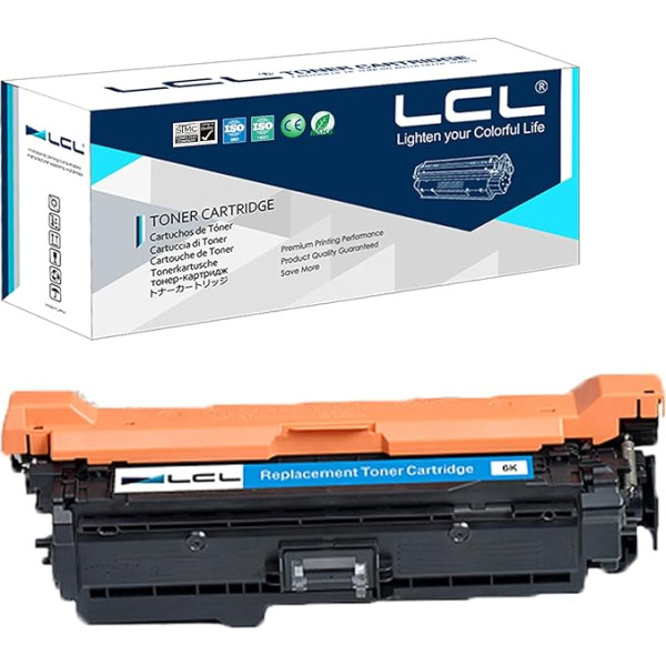 LCL Remanufactured Tonerkartusche CE401A 507A (1 Cyan) Ersatz für HP Laserjet Enterprise 500 color M551 M551N M551DN M551XH M575f M575c M575dn M575dw M570dw