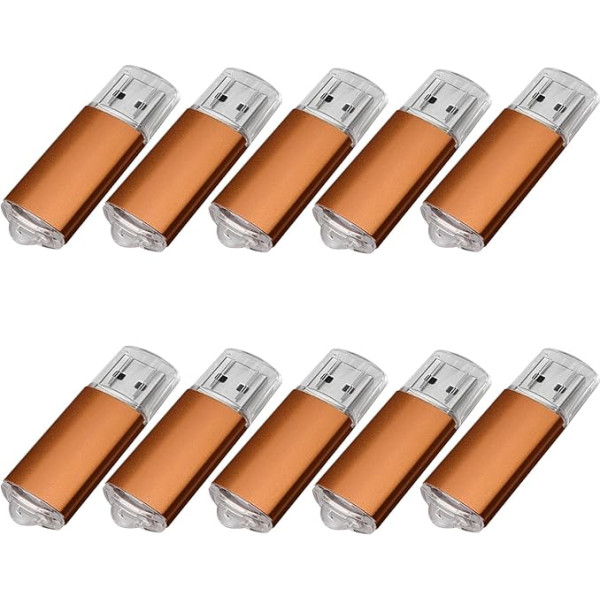 10 USB atmiņas kartes, USB 2.0 atmiņas kartes, spaideru kartes. Oranža, 512 MB